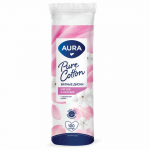 Ватные диски КОМПЛЕКТ 100 шт., Aura