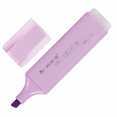 Текстовыделитель BRAUBERG "ORIGINAL PASTEL", ЛАВАНДОВЫЙ, линия 1-5 мм
