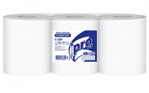 Туалетная бумага Protissue 1-слойная, целлюлоза, 525м (С350)