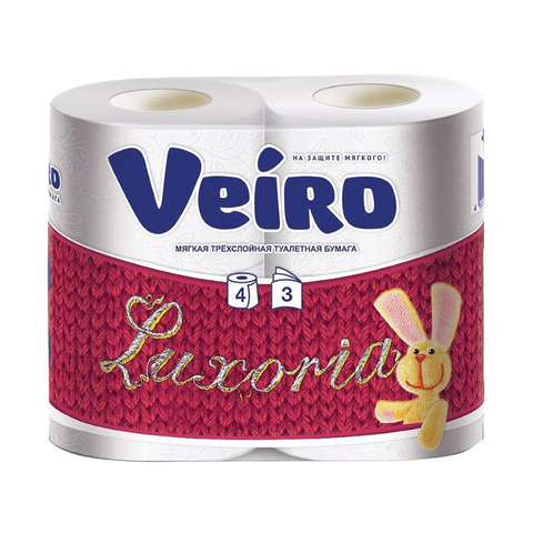Туалетная бумага Linia Veiro luxoria 3 сл. 4 рул